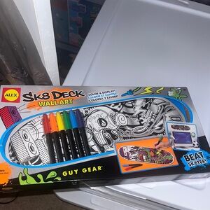 Sk8 Deck Wall Art - Colorful Skateboard Design Kit